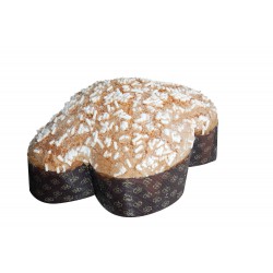 Colomba with apricot cubes and almond glaze