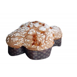Colomba with orange cubes and almond glaze