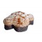 Colomba with orange cubes and almond glaze